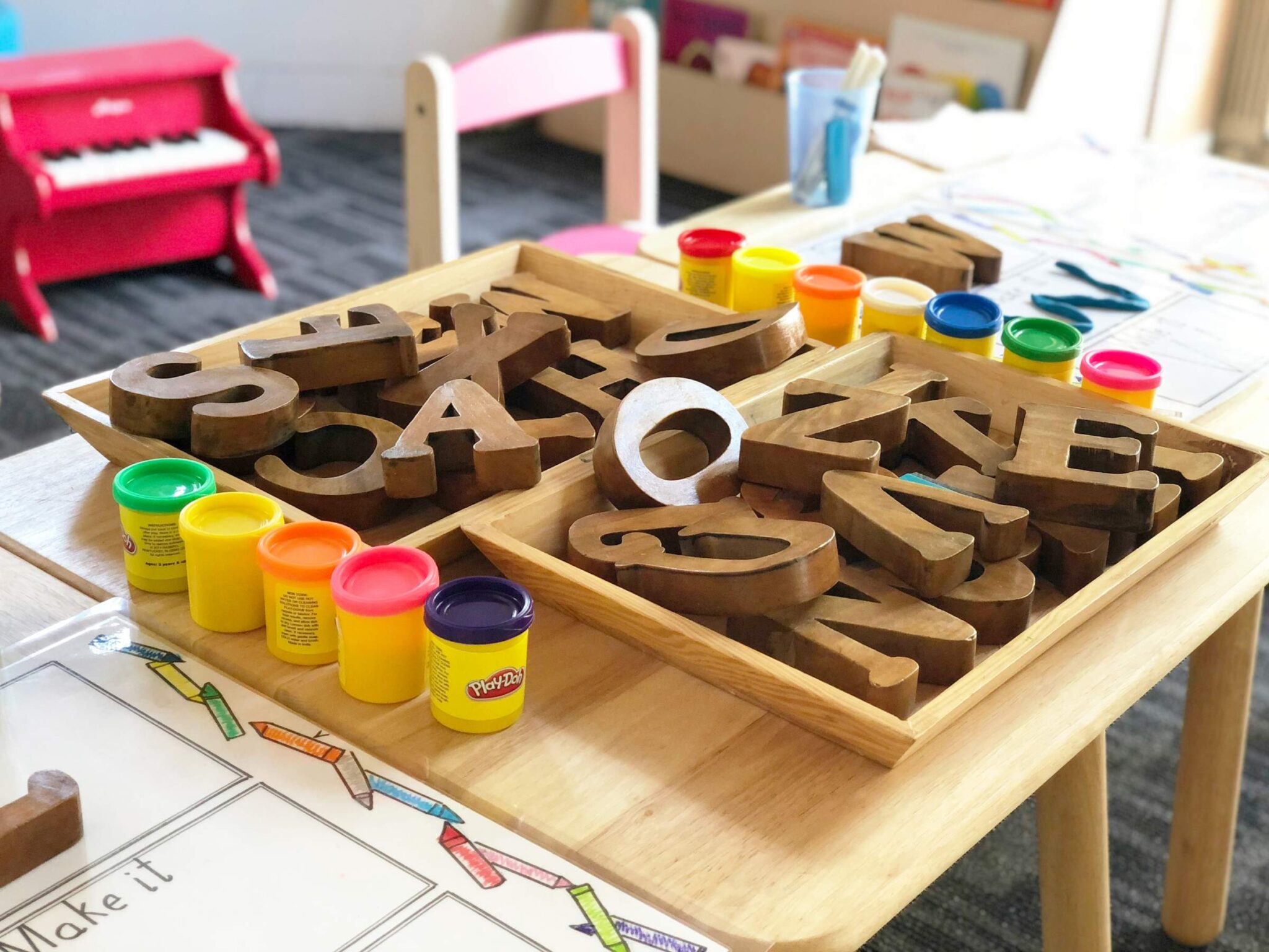 Letter blocks for learning